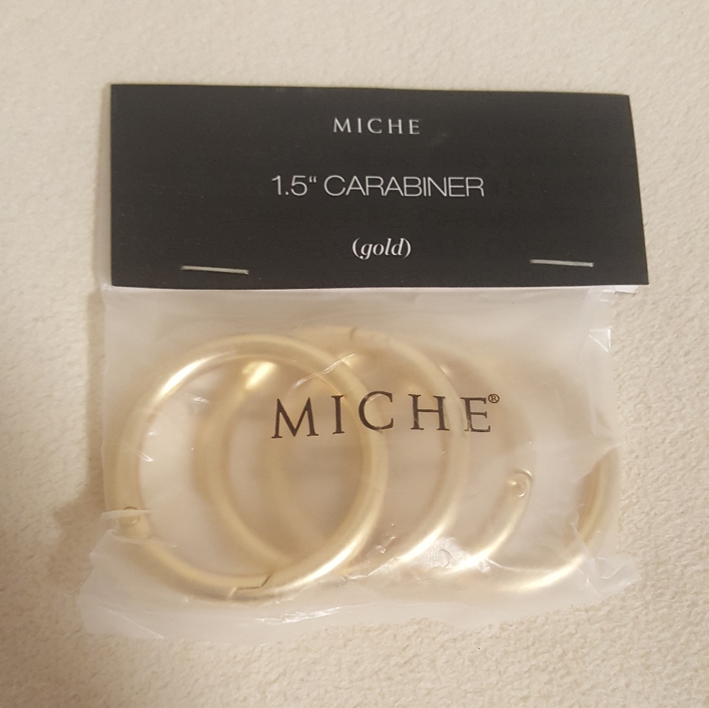 Miche gold 1.5" carabineers set of 4